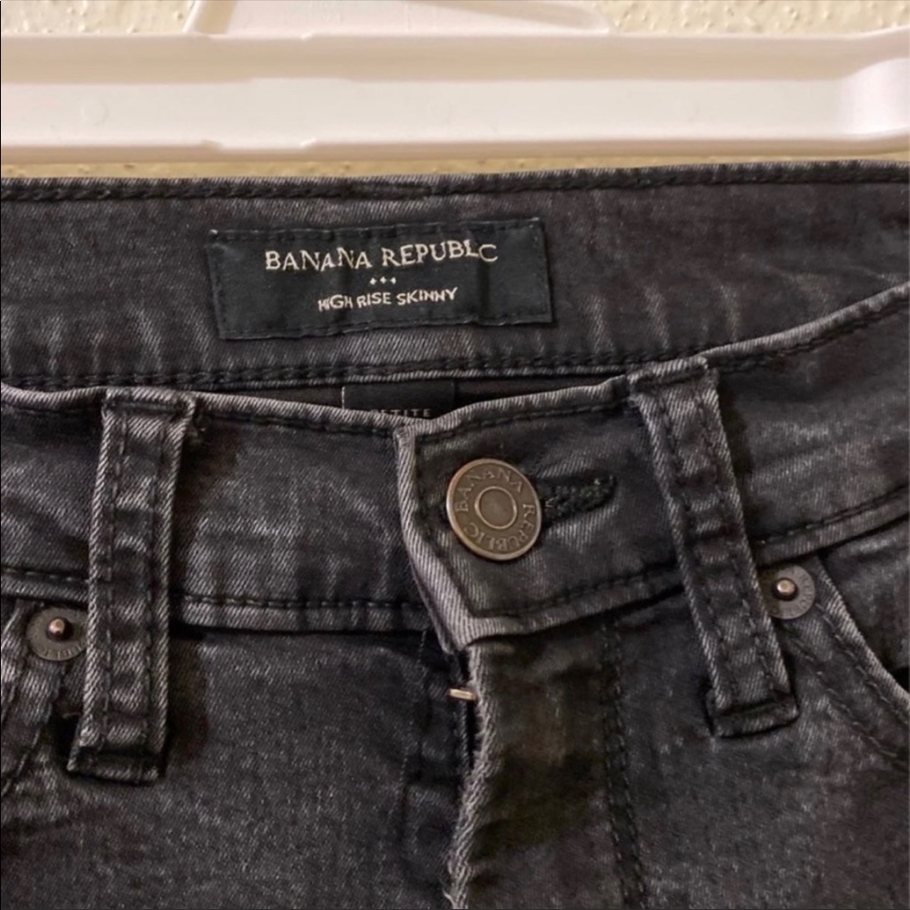 Banana Republic Women's High Rise Skinny Jeans - Black